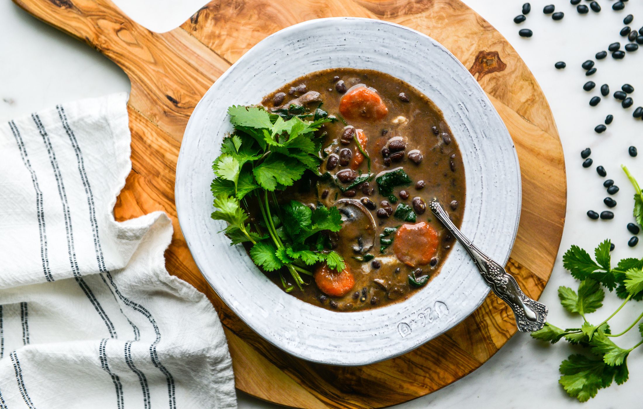 Thai Coconut Black Bean & Vegetable Soup Nourishing Meals®